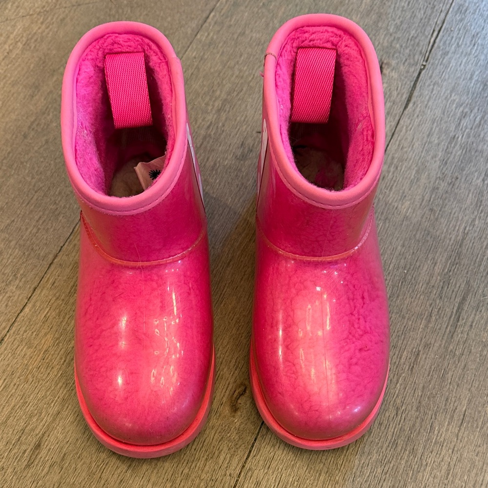 UGG Vibrant Pink Kids Rain Boots